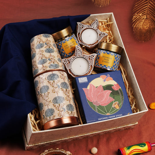 SAPPHIRE SERENITY FESTIVE HAMPER
