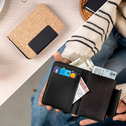RFID ECO CARD HOLDER WITH WALLET